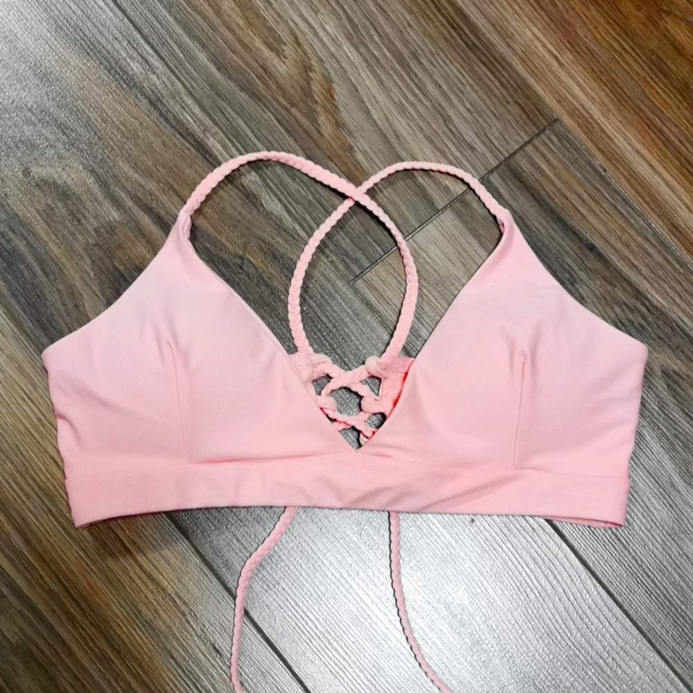 Cross Back Bikini Top, Small